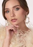 Elizabeth Bower - Athena Pearl Hoop Earrings - accessories - Novelle Bridal Shop
