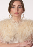 Elizabeth Bower - Athena Pearl Hoop Earrings - accessories - Novelle Bridal Shop