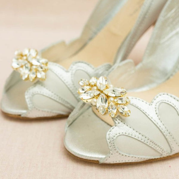 Accessory Sample Sale - Petal Shoe Clip - Vancouver | Edmonton Bridal Shop Wedding Dresses