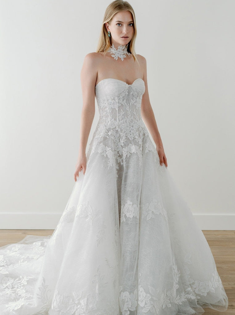 watters lace ballgown