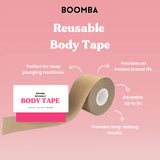 Boomba Reuseable Body Tape- Regular, Beige