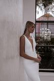 Kendall Crepe - Made With Love - Edmonton - Novelle Bridal Shop- Wedding Dress