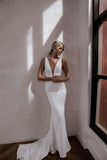 Kendall Crepe - Made With Love - Edmonton - Novelle Bridal Shop - Wedding Dress