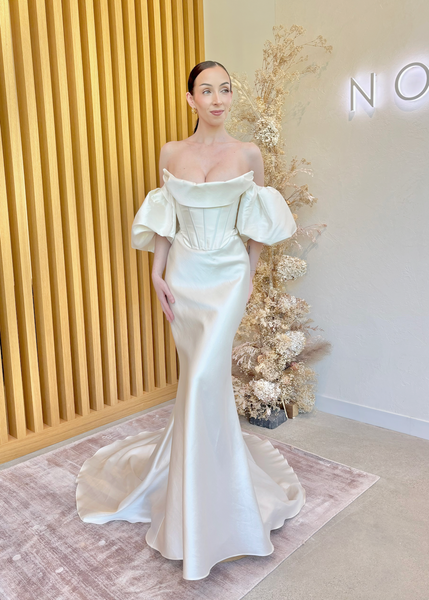Vancouver Sample Sale - Cleopatra by Sarah Seven Bride (Size 10) - Vancouver | Edmonton Bridal Shop Wedding Dresses