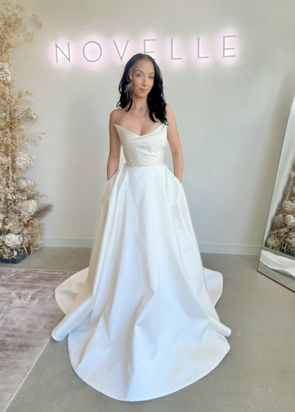 Vancouver Sample Sale - Drew by Sarah Seven Bride (Size 8) - Vancouver | Edmonton Bridal Shop Wedding Dresses