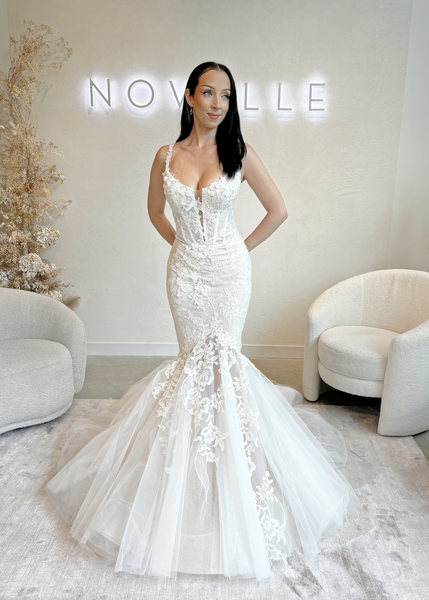 Edmonton Sample Sale - Lima by Oksana Mukha (Size 10) - Vancouver | Edmonton Bridal Shop Wedding Dresses