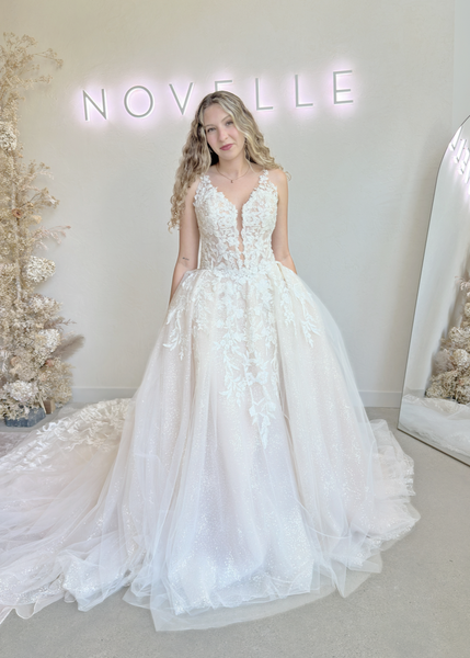 Edmonton Sample Sale - Rousseau by Elysee Atelier (Size 8 ) - Vancouver | Edmonton Bridal Shop Wedding Dresses