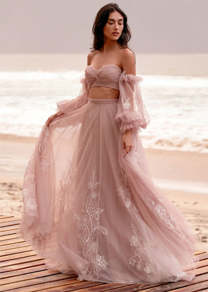 Edmonton Sample Sale - Renae Top & Innika Skirt by Willowby (Size 6/8) - Vancouver | Edmonton Bridal Shop Wedding Dresses
